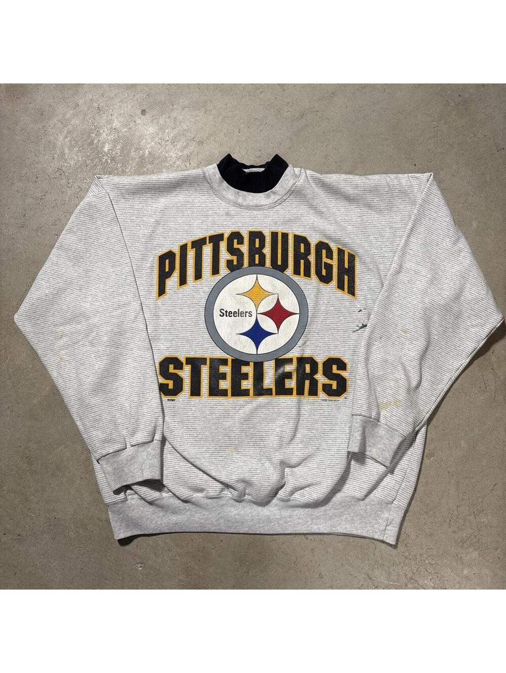Vintage 90s Dodger Pittsburgh Steelers NFL Crewneck Sweatshirt Mens XL